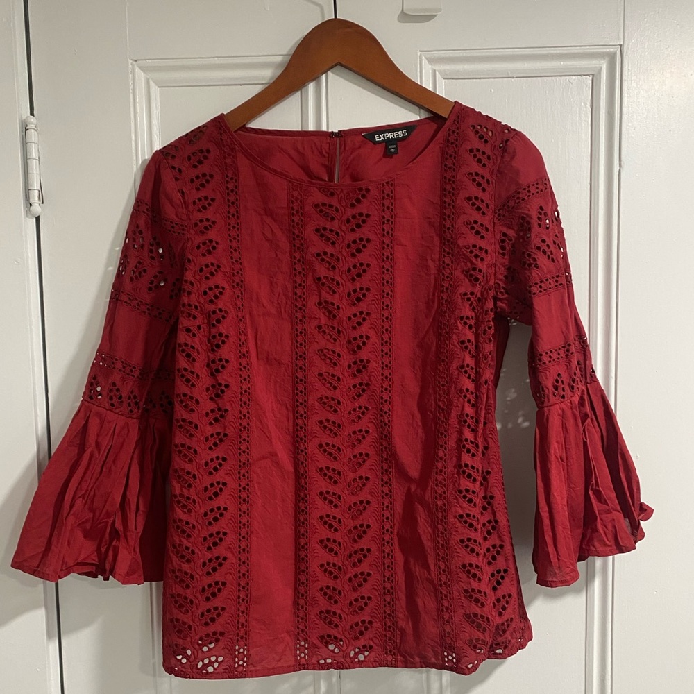 Red express blouse